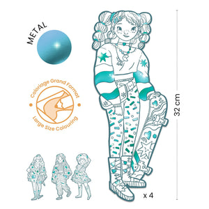 Malvorlagen für elegante Mädchen  - Angele - Tublu.de