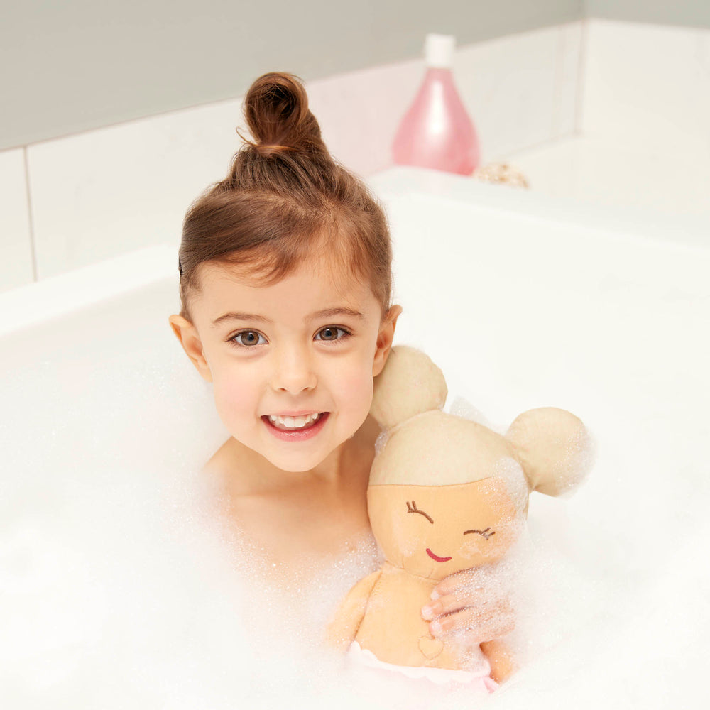 Badepuppe Bath Doll Babi mit blonden Haaren
