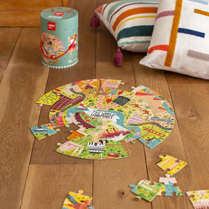 Runde Puzzles in einer Tube – Weltmonumente 5+ - Tublu.de