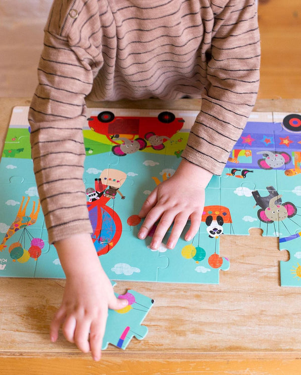 Puzzle in einem Kartonhaus – Safari 3+ - Tublu.de