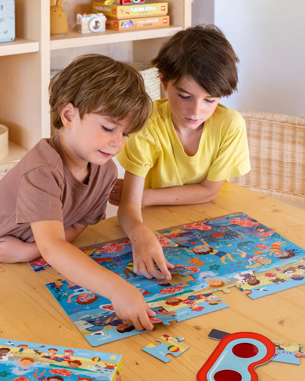 Puzzle mit Zauberbrille – Strand 4+ - Tublu.de