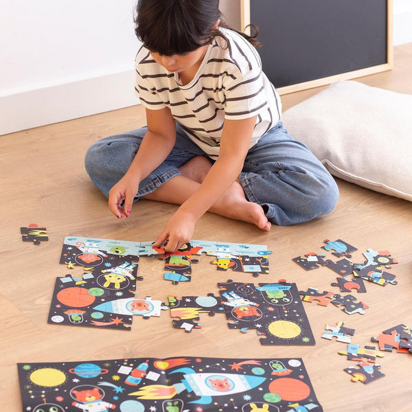 Im Dunkeln leuchtendes Puzzle – Weltraum 4+ - Tublu.de