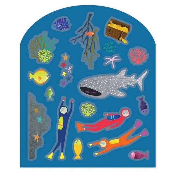 Wiederverwendbares Stickerset - Unterwasserwelt - Tublu.de