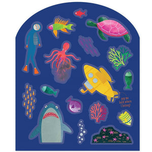 Wiederverwendbares Stickerset - Unterwasserwelt - Tublu.de