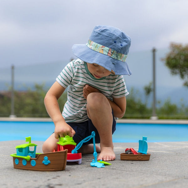 Fischerboot – 3-in-1 Badespielzeug - Tublu.de