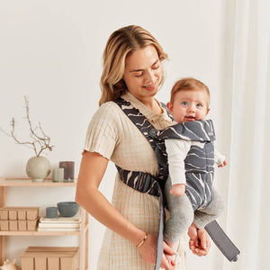 Babytrage MINI Cotton – Anthrazit/Landscape Print