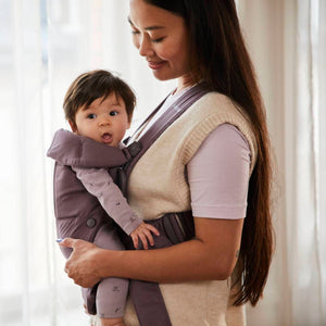 Babytrage MINI Cotton – Dunkelviolett