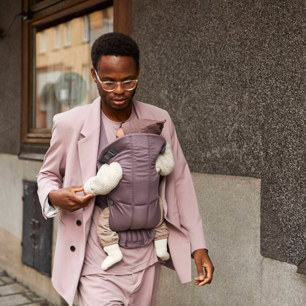 Babytrage MINI Cotton – Dunkelviolett