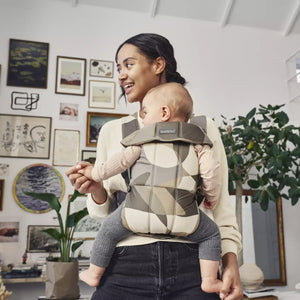 Babytrage MINI Cotton – Khaki/Green Print