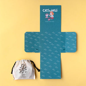 Zweiseitiges Puzzle für Kinder, 24 Teile – Katzen und Hunde - Tublu.de