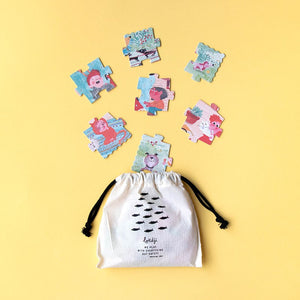 Zweiseitiges Puzzle für Kinder, 24 Teile – Katzen und Hunde - Tublu.de