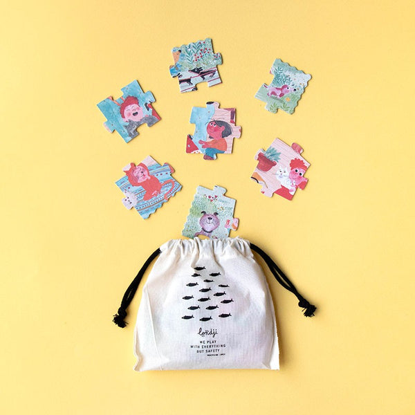 Zweiseitiges Puzzle für Kinder, 24 Teile – Katzen und Hunde - Tublu.de