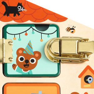 Zabawka manualna domek Djeco - Cabanalock - Tublu.de