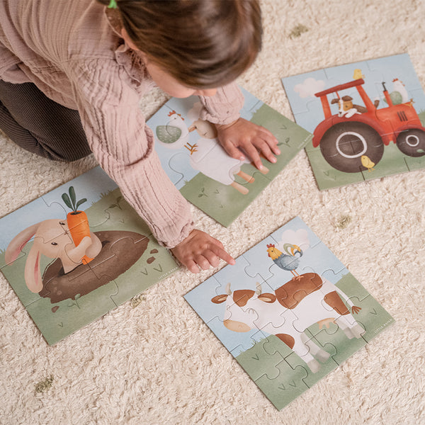 Progressive Puzzle 4 in 1 – Little Farm - Tublu.de