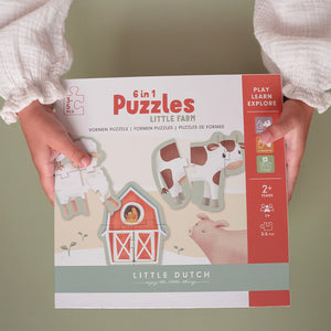 Progressives Puzzle 6 in 1 – Little Farm - Tublu.de