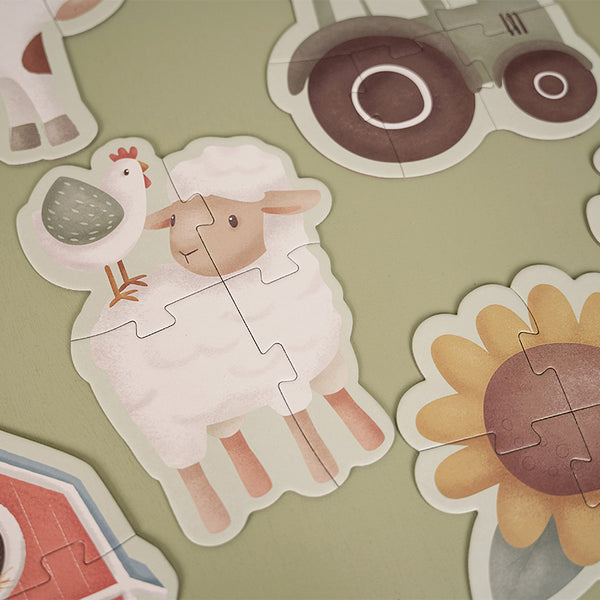 Progressives Puzzle 6 in 1 – Little Farm - Tublu.de