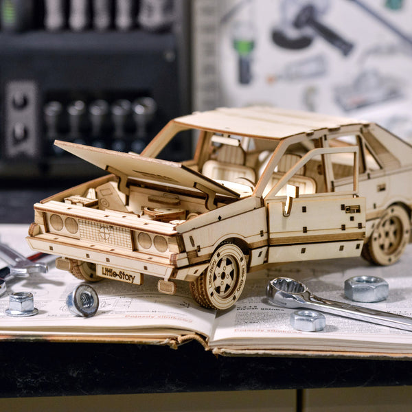 Holzpuzzle 3D-Modell – FSO Polonez 1500