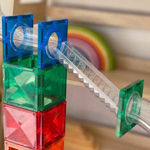 Magnetbausteine Kugelbahn – Rainbow Ball Run Pack 92 Teile - Tublu.de