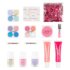 Make-up-Kosmetik für Kinder, großes Set mit 21 Teilen, Luxe