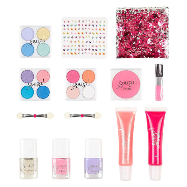 Make-up-Kosmetik für Kinder, großes Set mit 21 Teilen, Luxe