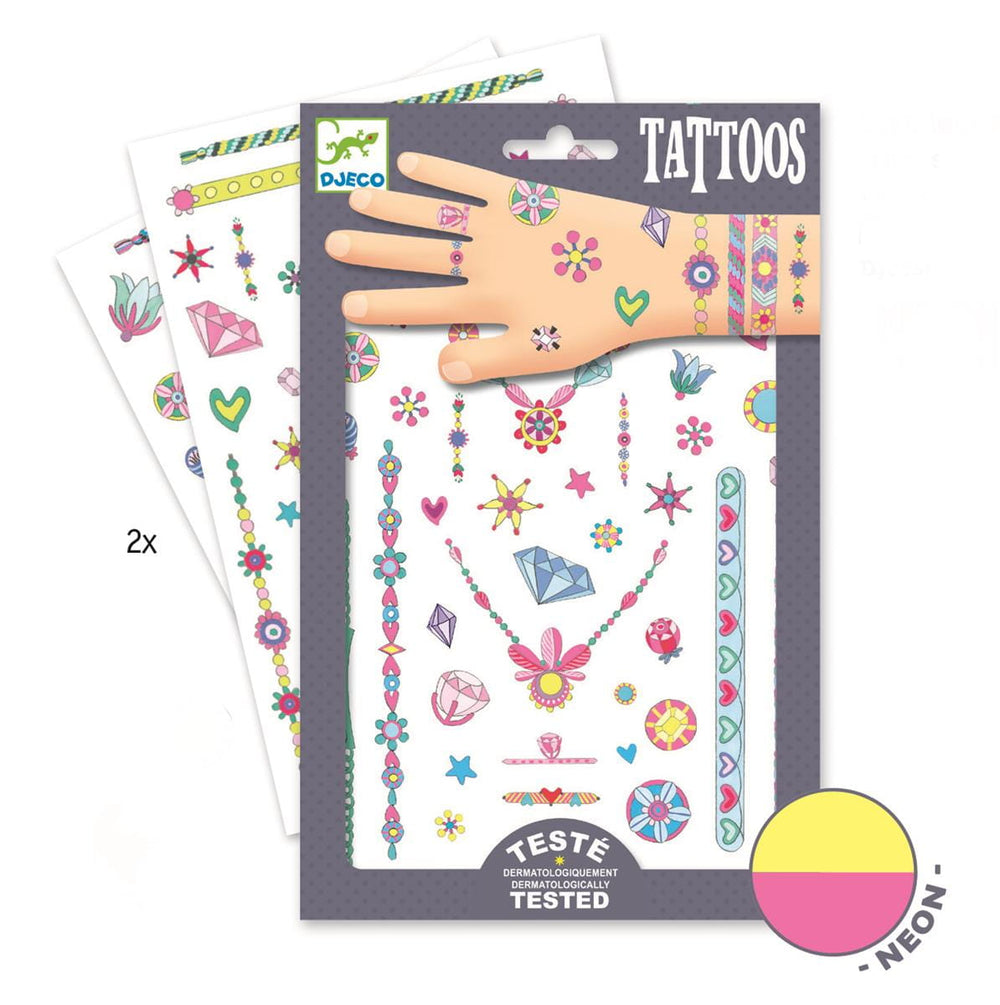 Neon-Tattoos für Kinder – Jenni's Juwelen - Tublu.de