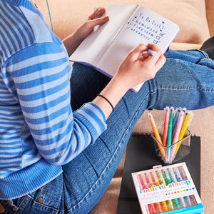 Beidseitige Filzstifte mit Stempeln – Confetti Stamp, 9er-Set