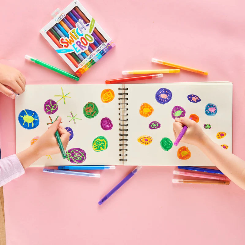 Farbwechselnde Filzstifte – Switch-Eroo, 12er-Set