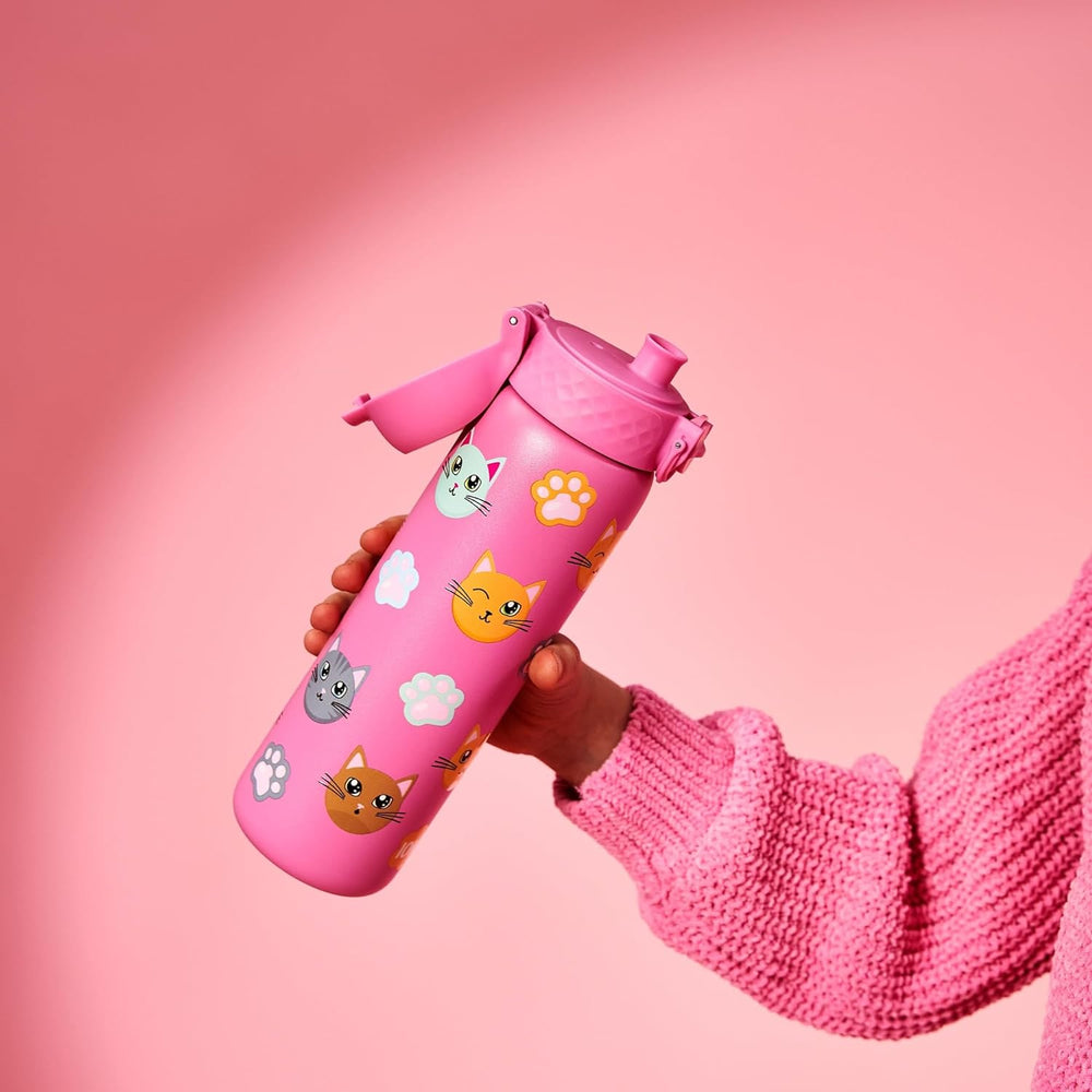 Edelstahl-Trinkflasche 600 ml - Katzen
