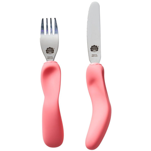 Besteck Messer Gabel STUFE 3 – Pink