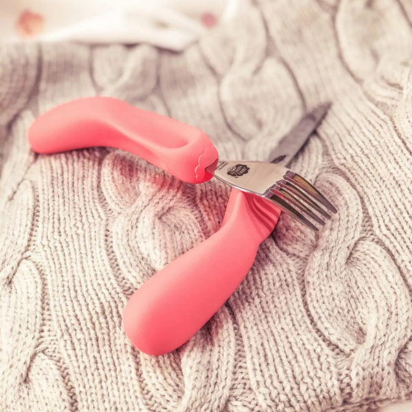 Besteck Messer Gabel STUFE 3 – Pink