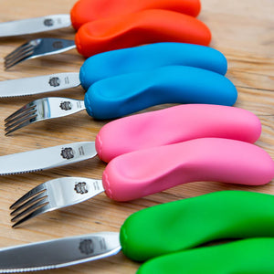 Besteck Messer Gabel STUFE 3 – Pink