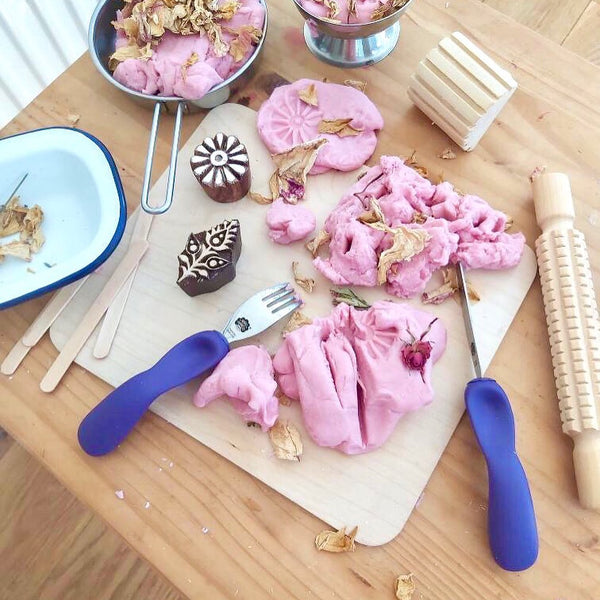 Besteck Messer Gabel STUFE 3 – Pink