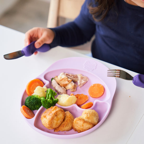 Besteck Messer Gabel STUFE 3 – Lila