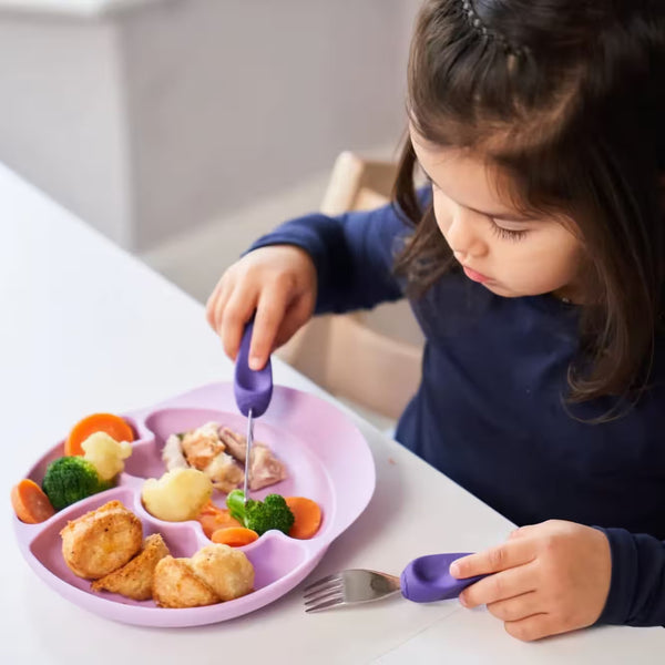 Besteck Messer Gabel STUFE 3 – Lila