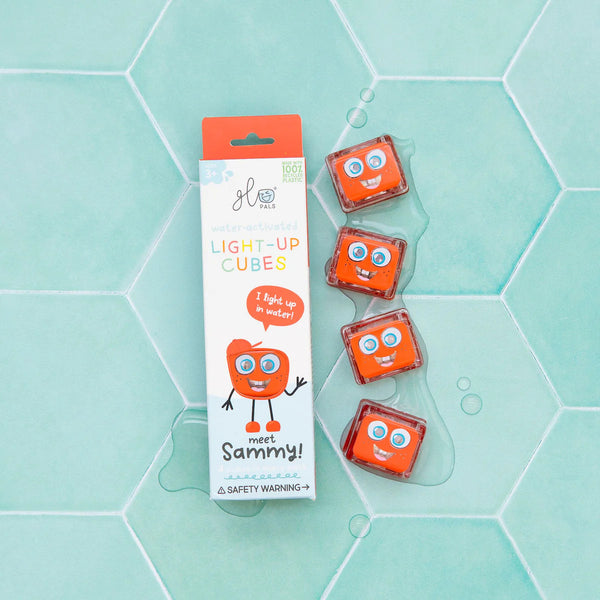 Sensorikwürfel, die im Wasser leuchten Sammy – rot - Tublu.de