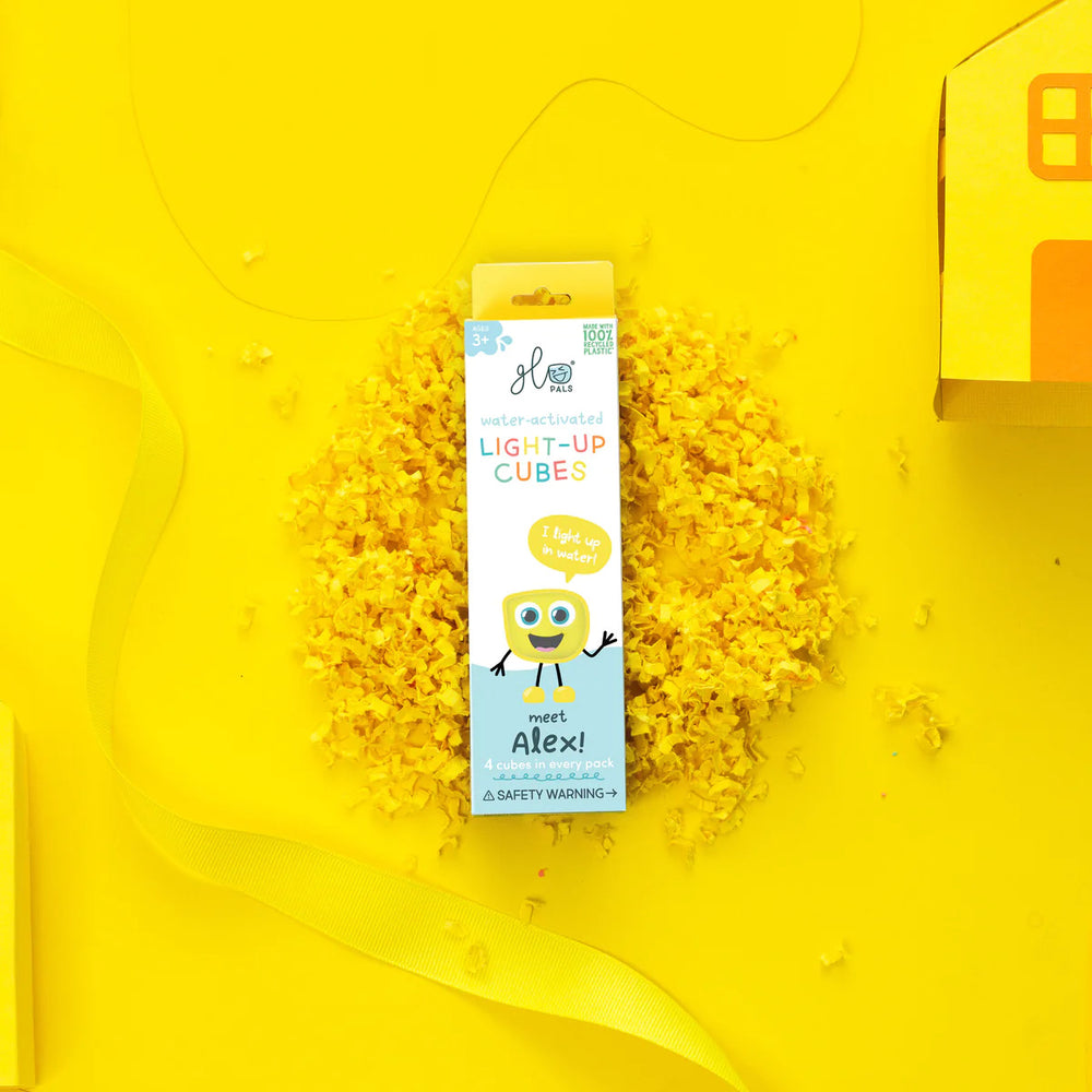 Sensorikwürfel, die im Wasser leuchten Alex – gelb - Tublu.de