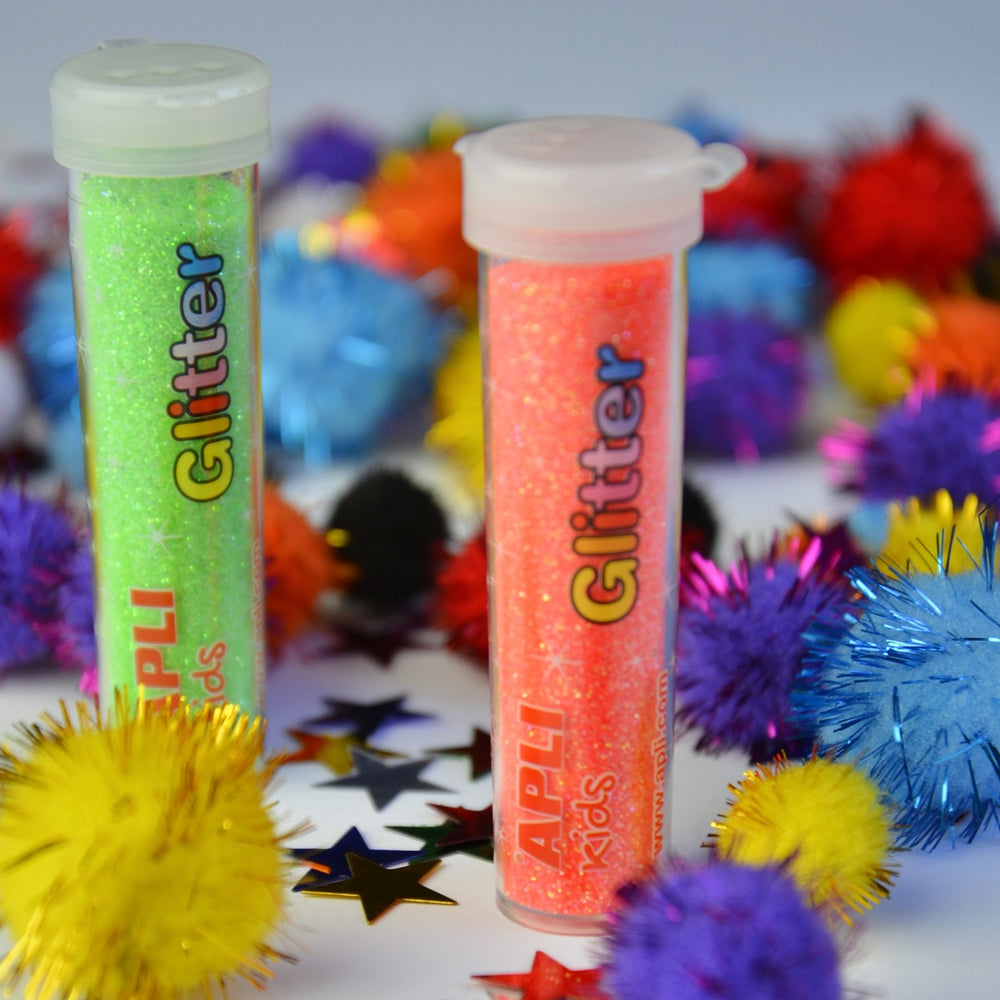 Set mit sensorischen Accessoires – Pompons, Sterne, Glitzer - Tublu.de