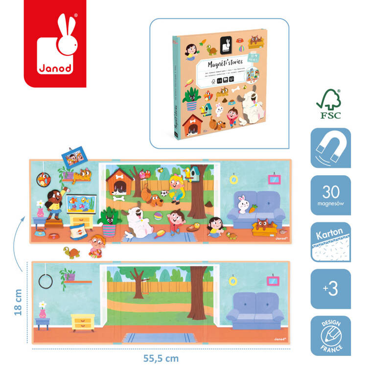 Magnetisches Puzzle Magneti'stories – Haustiere - Tublu.de