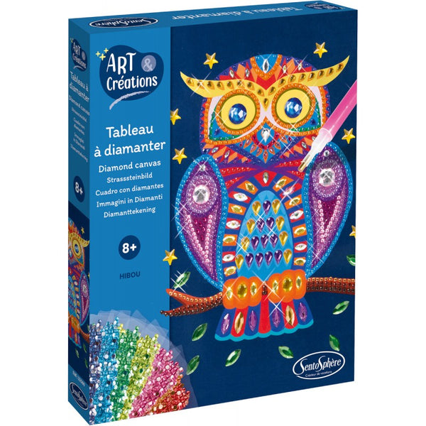 Kreativset – Diamond Painting, Eule