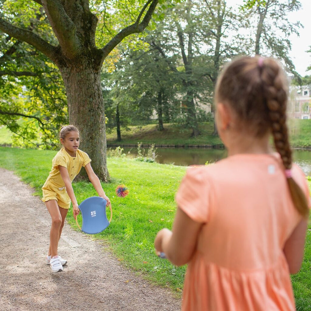 Schläger-Spiel, Zielscheiben mit flauschigem Ball - Tublu.de