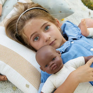 Puppe mit weichem Bauch – Afrikanerin 32 cm
