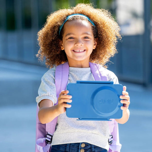 Lunchbox mit Thermosbehälter OmieBox Up – Cosmic Blue