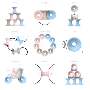 Kreatives Spielzeug – Tulu 3-tlg. Pastell - Tublu.de