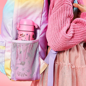 Edelstahl-Trinkflasche 600 ml - Flamingo