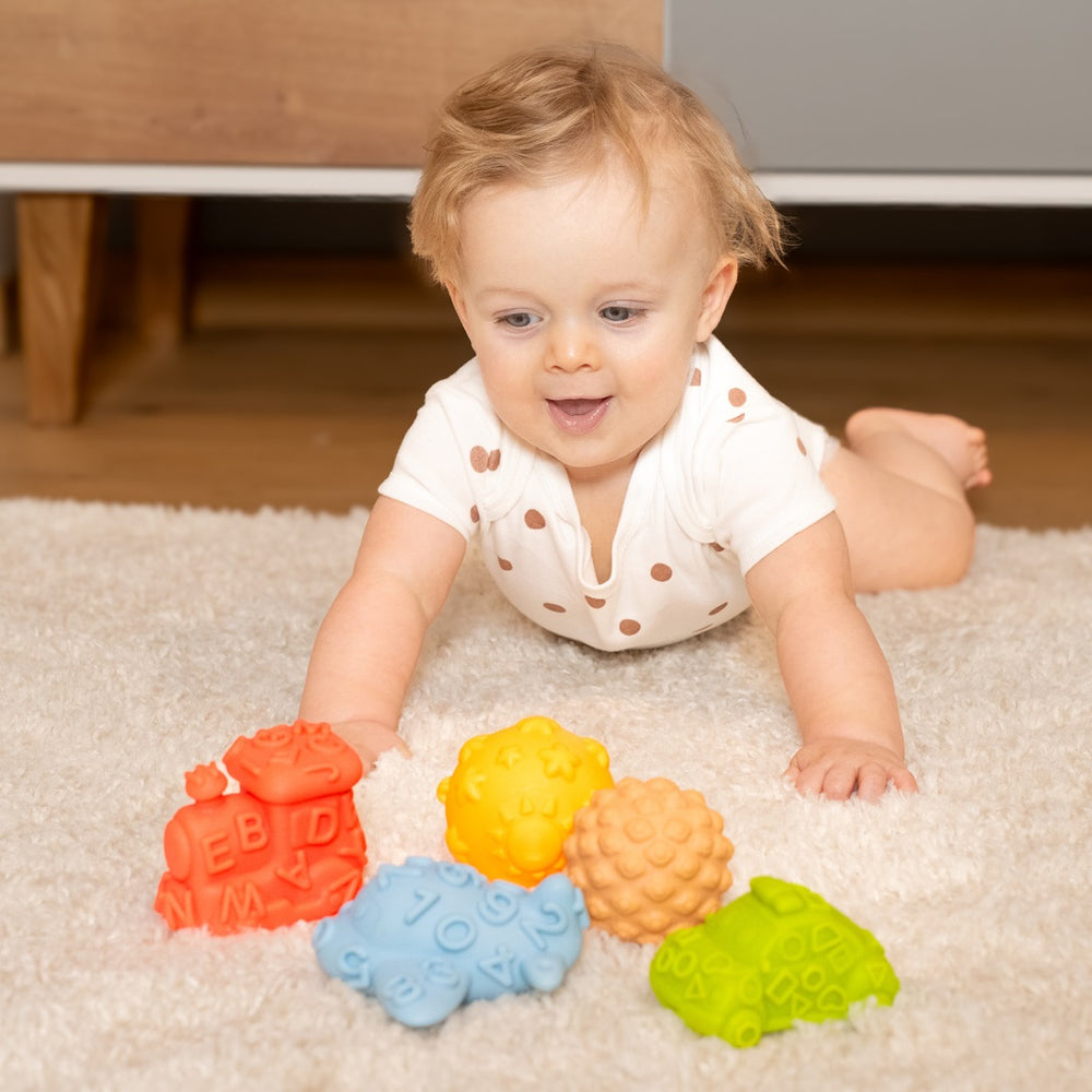 Sensorik-Spielzeuge 5 Stück Fahrzeuge mit Bällen ohne Loch