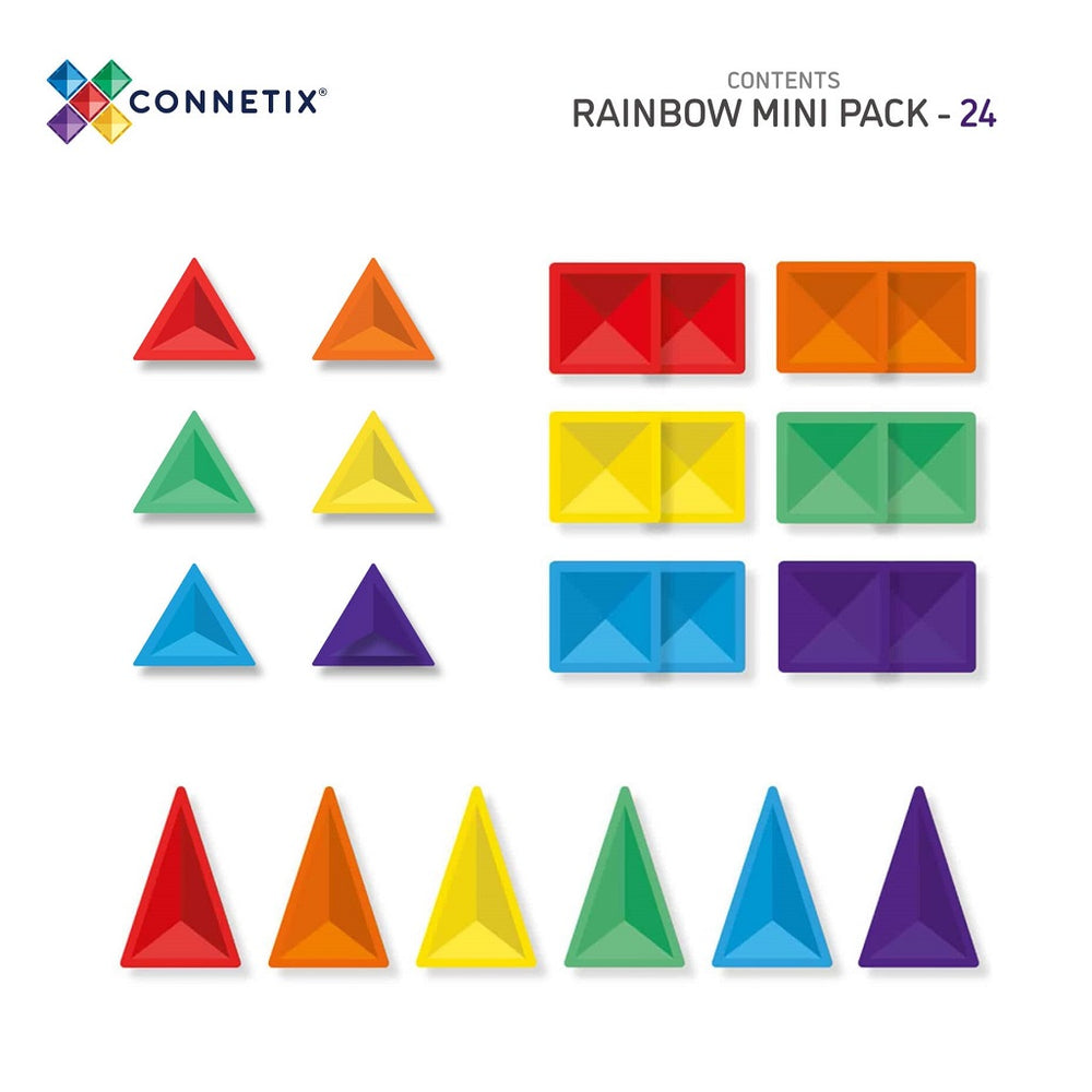 Magnetbausteine – Regenbogen-Mini-Set 24 Teile - Tublu.de