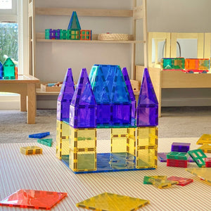 Magnetbausteine – Pastell-Rosa- & Beere-Grundplatte 2 Teile - Tublu.de