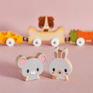 Magnetische Holzfahrzeuge mit Haustieren – Bauernhof - Tublu.de