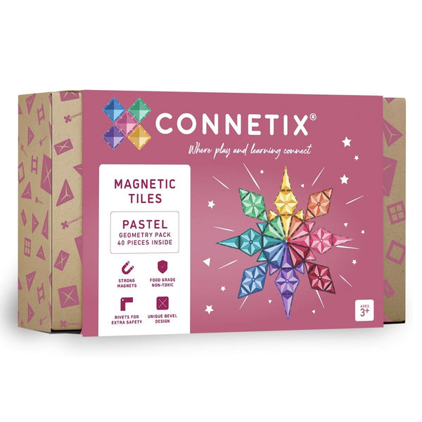 Magnetbausteine – Pastell-Geometrie-Set 40 Teile - Tublu.de