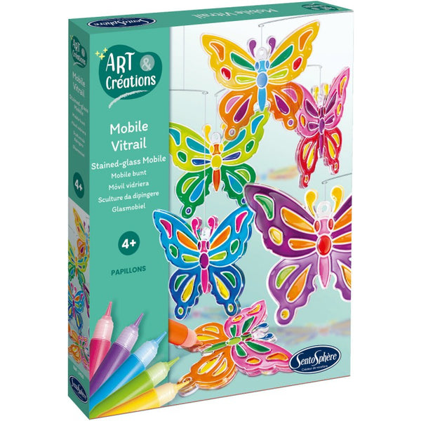 Kreativset – Glasmalerei, Schmetterling-Anhänger